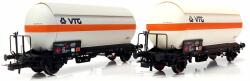 Rivarossi HR6619 Tartálykocsi készlet, napvédő tetővel, VTG, DB AG V (5063129018894)