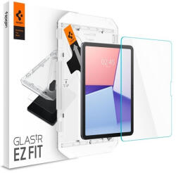 Apple Air 11 (2024), Kijelzővédő fólia, ütésálló fólia, Tempered Glass (edzett üveg), Spigen Ez Fit, Clear