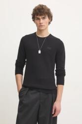Superdry gyapjúkeverék pulóver könnyű, férfi, fekete, M6110641A-02A - fekete M