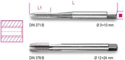 ABRABORO Menetfúró Bevágó M3x0, 50 HSS-G Din 371B (5999082007555)