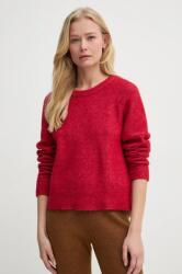 Samsøe Samsøe gyapjú pulóver NOR könnyű, női, piros, F00022152 - piros M