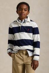 Ralph Lauren gyerek pamut hosszú ujjú felső sötétkék, mintás, 323932280001 - sötétkék 136-138