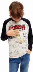 Desigual gyerek pamut hosszú ujjú felső MICKEY MOUSE fekete, nyomott mintás, 24WBTK10 - fekete 116