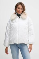 Save The Duck rövid kabát PETAL női, fehér, téli, oversize, D31841W. JADE19 - fehér XS