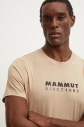 MAMMUT t-shirt Mammut Core bézs, férfi, nyomott mintás, 1017.04024 - bézs M