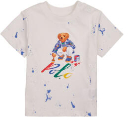 Ralph Lauren Tricouri mânecă scurtă Fete BEAR SS CN-KNIT SHIRTS-T-SHIRT Polo Ralph Lauren Alb 18 luni