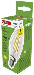 EMOS LED izzó Filament gyertya / E14 / 7 W (75 W) / 1055 lm / természetes fehér ZF3D53 (ZF3D53)