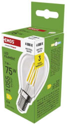 EMOS LED izzó Filament Mini Globe / E14 / 7 W (75 W) / 1055 lm / természetes fehér ZF1D53 (ZF1D53)