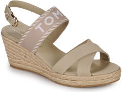 Tommy Hilfiger Sandale Femei SEASONAL WEBBING MID WEDGE Tommy Hilfiger Bej 39