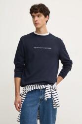 Tommy Hilfiger felső sötétkék, férfi, nyomott mintás, UM0UM03346 - sötétkék M