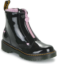 Dr. Martens Ghete Fete Bex Heart Zip Boot J Black Patent Lamper Dr. Martens Negru 28