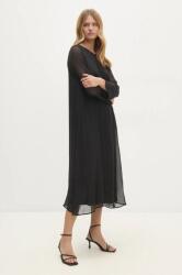 ANSWEAR ruha fekete, midi, egyenes - fekete S - answear - 25 990 Ft