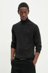 G-Star RAW gyapjú pulóver könnyű, férfi, fekete, garbónyakú, D25177-D847 - fekete L