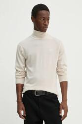 G-Star RAW gyapjú pulóver könnyű, férfi, bézs, garbónyakú, D25177-D847 - bézs M