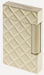 S.T. Dupont L2 Slim aranyozott szivar öngyújtó káró mintával, tűzköves (017082)