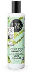 Organic Shop Kék lagúna erősítő hajhullás elleni sampon bio alga és citromfű kivonattal 280 ml