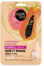 Organic Shop Bio Fátyolmaszk antioxidáns és anti-aging guavával és papayával 25 g - gyogynovenysziget