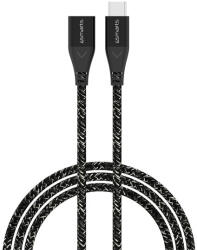 4smarts Extension USB / USB-C hosszabbító kábel / adapter, 60W, 1.5m, fekete / szürke (4S496687) - phoner