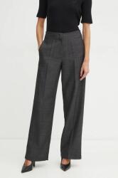 Forte Forte gyapjú nadrág szürke, magas derekú széles, 13224_my pants - szürke 40