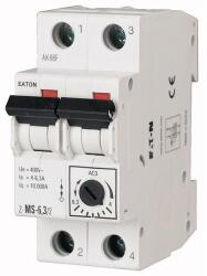 Eaton Motorvédő kapcsoló sorolható 2P 6.3-10A-hő 10kA tokozott mágneses csavaros Z-MS-10/2 EATON (M248398)