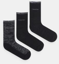 Calvin Klein zokni 3 pár fekete, női, 701229443 - fekete Univerzális méret