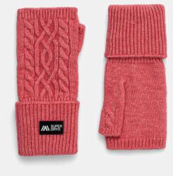 Superdry kesztyű gyapjúkeverékből rózsaszín, W9310075A-L6W - rózsaszín Univerzális méret