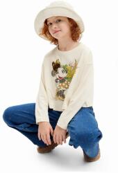 Desigual gyerek pamut hosszú ujjú felső MINNIE MOUSE fehér, 24WGTK15 - fehér 152