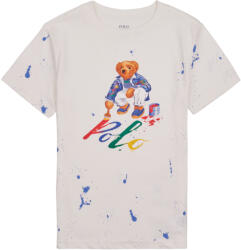 Ralph Lauren Tricouri mânecă scurtă Fete BEAR SS CN-KNIT SHIRTS-T-SHIRT Polo Ralph Lauren Alb 4 ani