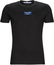 Calvin Klein Jeans Tricouri mânecă scurtă Bărbați TRANSPARENT STRIPE LOGO TEE Calvin Klein Jeans Negru EU S