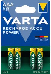VARTA Power AAA R03 Ni-MH 1000mAh Ni-MH akkumulátor újratölthető mikro elem 4 db (4008496594375)