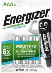 Energizer extreme AAA R03 Ni-MH 800mAh Ni-MH újratölthető akkumulátor mikro ceruza elem 4 db (7638900416879)