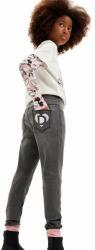 Desigual gyerek legging fekete, nyomott mintás, 24WGKD01 - fekete 164