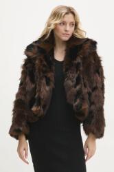 Answear Lab rövid kabát női, barna, átmeneti, oversize - barna S/M - answear - 35 990 Ft