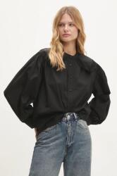 ANSWEAR pamut ing női, állógalléros, fekete, regular - fekete S - answear - 11 990 Ft