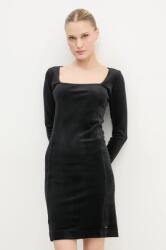 G-Star RAW bársony ruha fekete, mini, testhezálló, D25040-D422 - fekete S
