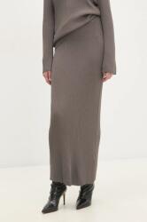 Answear Lab szoknya barna, maxi, ceruza fazonú - barna S/M - answear - 22 990 Ft