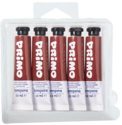  Tempera PRIMO barna 12 ml 5 darabos (440TRA730)