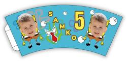 Personal Személyre szabott papír poharak 6 db - Spongyabob