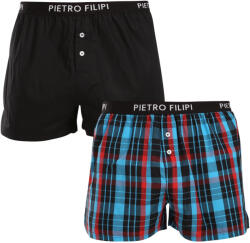 Pietro Filipi 2PACK férfi bő szárú boxeralsók Pietro Filipi többszínű (2TC002) XXL