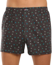 Gino Férfi bő szárú boxeralsók Gino szürke (75203-DxGMMZ) XL