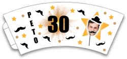 Personal Személyre szabott papír poharak 6 db - Movember