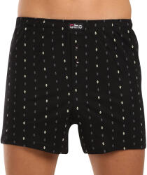 Gino Férfi bő szárú boxeralsók Gino fekete (75205-MxCLBY) XL