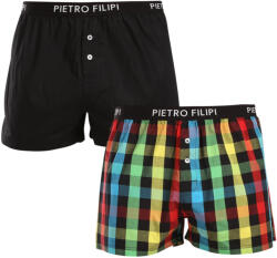 Pietro Filipi 2PACK férfi bő szárú boxeralsók Pietro Filipi többszínű (2TC001) XXL