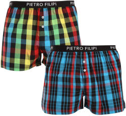 Pietro Filipi 2PACK férfi bő szárú boxeralsók Pietro Filipi többszínű (2TC005) XL