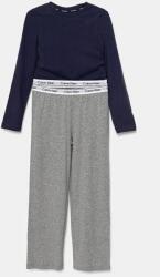 Calvin Klein Underwear gyerek pamut pizsama szürke, sima, G80G800717 - szürke 128-140