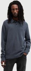 AllSaints gyapjúkeverék pulóver STATTEN M038KA - kék S