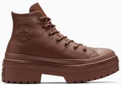 Converse bőr sneaker Chuck Taylor All Star Lugged Heel barna, női, A11547C - barna Női 38