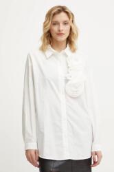 ANSWEAR pamut ing női, galléros, fehér, regular - fehér M - answear - 10 990 Ft