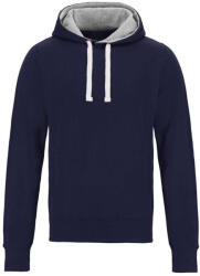 Just Hoods Uniszex vastag oldalzsebes bélelt kapucnis pulóver AWJH100, Oxford Navy-M (awjh100oxn-m)