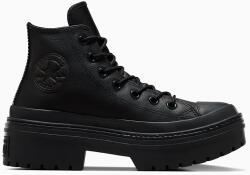 Converse bőr sneaker Chuck Taylor All Star Lugged Heel fekete, női, A11548C - fekete Női 38